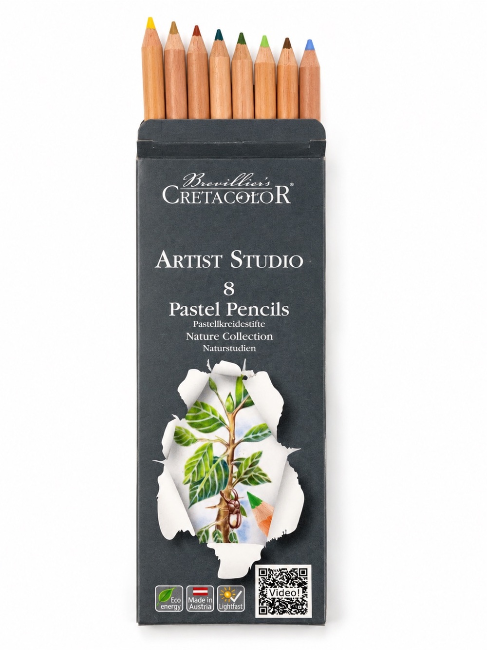 Cretacolor Fine Art Pastel Pencils | Set of 8 | Nature Collection